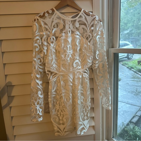 White Lace Finders Keepers Dress - Picture 2 of 8